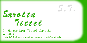 sarolta tittel business card